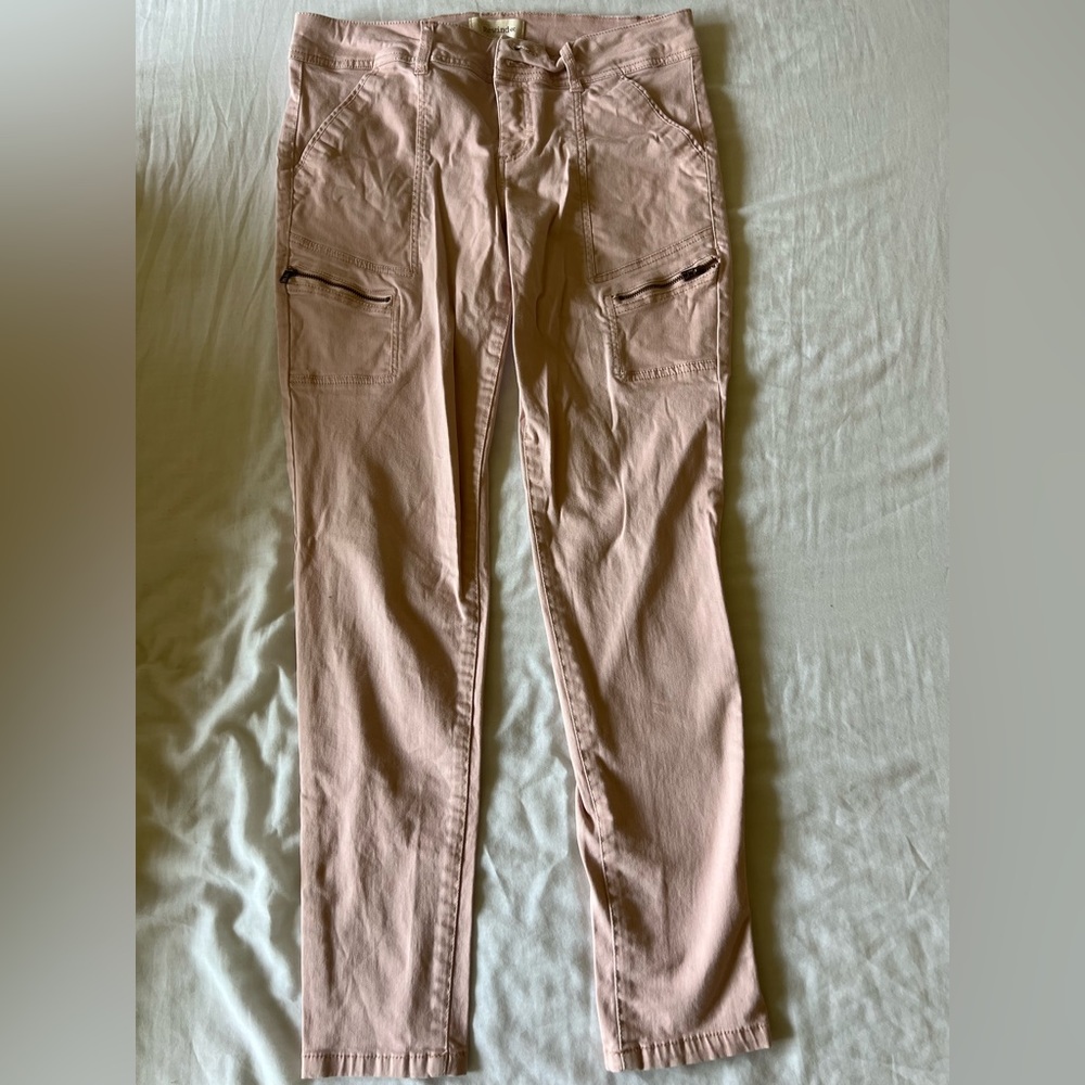 Pink Denim Joggers